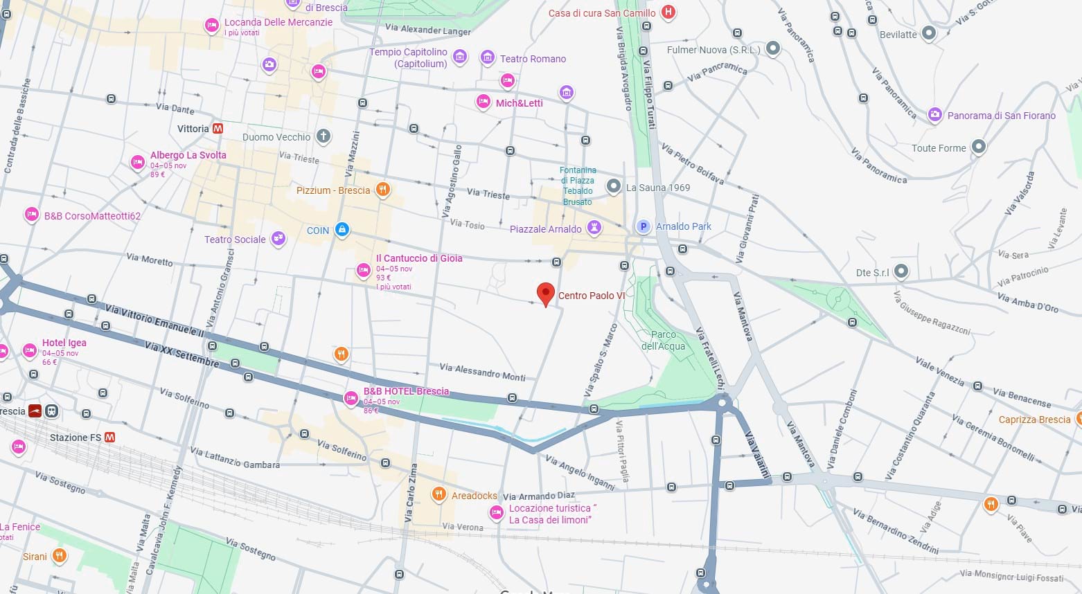 CENTRO CONGRESSI PAOLO VI mappa (1)